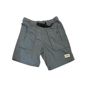 Howler Bros Pedernales Packable Nylon Shorts Mens 32 Blue Geometric